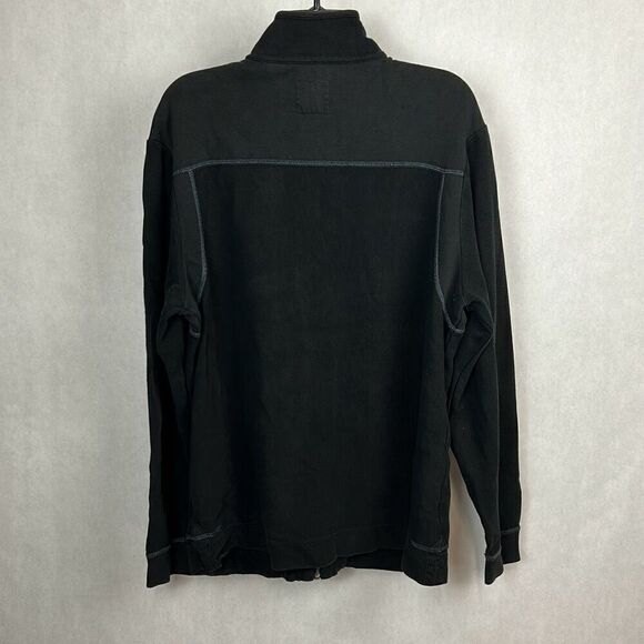 Tommy Bahama Mens Zip Front Jacket Sz Large Long Sleeve Ribbed Lightweight Stret - Picture 5 of 11